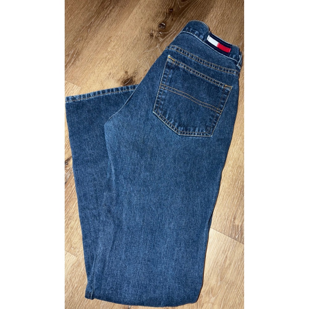 Tommy Jeans Women's Flare Leg‎ Dark Wash Denim Jeans Trendy Vintage Size 5/31